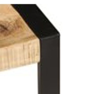 Table basse en bois de manguier massif de conception moderne, finition naturelle
