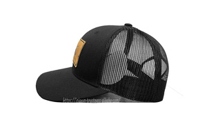 Gorras Trucker de Mezclilla/Lona con Parche de Cuero Personalizado con Logotipo en Relieve, Gorra Deportiva Unisex de Alta Calidad, Tela OEM Ajustable - Product Image 2