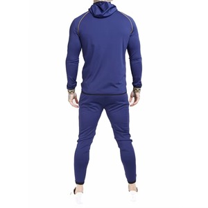 Fabricant de survêtements OEM ODM, avec logo imprimé, survêtements de sport unisexes, ajustés et personnalisés en couleur noire, survêtements de sport pour hommes - Product Image 6
