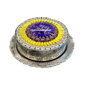 Tazón de Chocolate de Metal Martillado con Bandeja, Plateado, Decorativo, Tazón para Dulces, Nuevo Tazón de Chocolate de Lujo en Oferta - Product Image 1