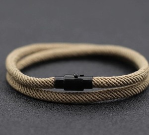 Men's Double Strand <b>Rope</b> <b>Bracelet</b>, Minimalist Cord <b>Bracelet</b>, Surfer <b>Bracelet</b> or Anklet, Waterproof <b>Rope</b> <b>Bracelet</b> in Colors - Product Image 3