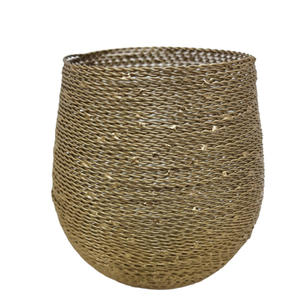 Portavelas de té de alambre de hierro decorativo para el hogar, candelabros y votivos de diseño moderno de Color bronce para decoración de bodas - Product Image 6