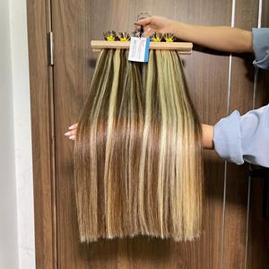 PRODUIT DE VENTE CHAUDE!!! Extension de cheveux vietnamiens à kératine à pointe plate cheveux raides naturels brillants prix de gros - Product Image 1