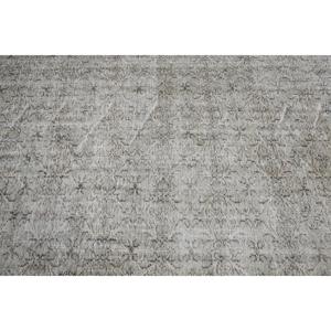 Alfombra Vintage, Alfombra Turca Grande de 5.1x8.1 pies, Alfombra Marroquí de Lana Gris Beige - Product Image 5
