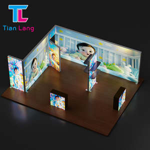 TianLang 20 * 20FT/6*6M support en forme de L d'affichage à panneau éclairé modulaire Double face avec boîtier lumineux lumineux pour les salons professionnels - Product Image 5