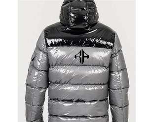 Chaqueta acolchada con cremallera estampada transpirable de poliéster 100% nueva chaqueta de invierno con logotipo personalizado más vendida de ATLANTIC - Product Image 6