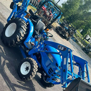 2024 Tracteur de tondeuse à gazon sans fil avec chargeur frontal et mini-tracteur rétrocaveuse 5.5HP pour l'Europe - Product Image 1