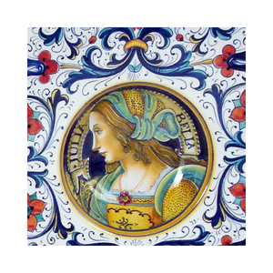 SAMBUCO CERAMICS Handmade Ceramic Charger Plates Handpainted Design Round <b>Shape</b> Made in Italy - Product Image 5