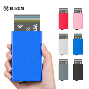 TILONSTAR TVC100 Multi-colors in Stock Smart Automatic RFID Blocking Metal Aluminum Pop up Credit ID Card Holders - Product Image 5