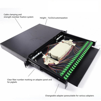 Caja Terminal de Fibra Óptica Industrial Negra ST SC LC con Soporte POE TCP GSM para FTTX FTTH y Férula de Cerámica de Zirconia