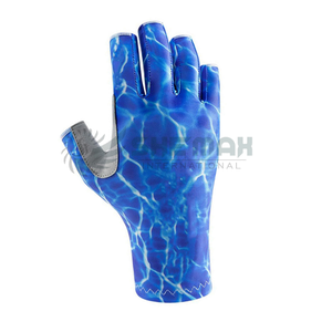Gants de pêche robustes avec paumes rembourrées, sangles de poignet sécurisées et poignée texturée conçues pour les environnements de pêche en eau salée robustes - Product Image 5