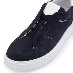 Pour les baskets en daim Valentino Rey - Chaussures de style basketball bleues - Product Image 5