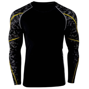 Rashguard MMA à manches longues entièrement personnalisé par sublimation, Rashguards BJJ, Rashguard MMA OEM - Product Image 1