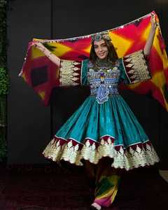 Afghan kuchi Banjara ชุดเดรสผ้าปักลายดอกไม้ทันสมัยกระดุมแข็ง - Product Image 5