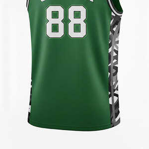 Maillot de basket-ball court respirant personnalisé pour hommes, impression de nom et de numéro, uniforme d'équipe professionnel pour l'entraînement en salle - Product Image 6