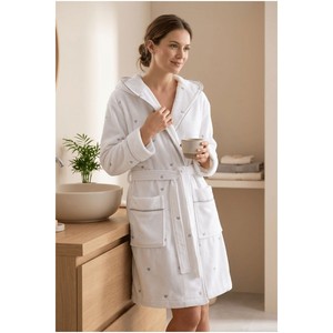 Albornoz Varol 100% Algodón Serie Love con Bordado de Corazón, Artículos de Baño Acogedores - Product Image 6