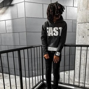 Sweats à capuche personnalisés en éponge française sans ficelle 100% coton fermeture à glissière complète rue surdimensionné épais lourd 450 GSM hommes sweats à capuche vierges - Product Image 6