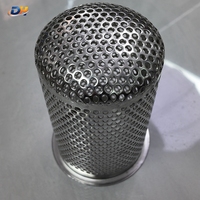 Cylindre filtrant perforé en acier inoxydable 304 316L, diamètre personnalisé, cartouche filtrante perforée