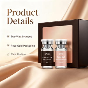 Kit professionnel de soins du visage pour salon : Poudre lyophilisée complexe d'exosomes et solution d'acide hyaluronique en flacon - Product Image 5