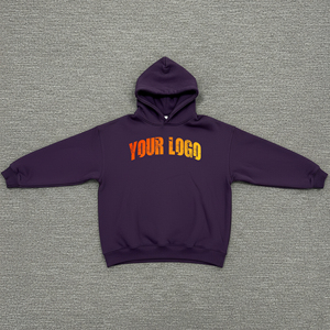 High Quality Casual Wear Oversized Solid Color Fashionable Pullover Hooded Sweatshirt <b>Drop</b> Shoulder Streetwear women's hoodies - Product Image 4