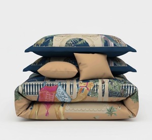 Ensemble de literie de luxe pour maisons de luxe, en coton 100%, texture de pierre solide haut de gamme, couture pliée, 600TC - Product Image 3