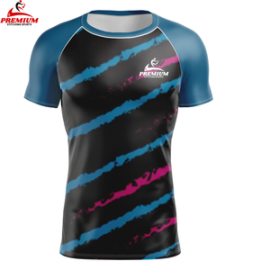 Vente en gros personnalisée Chemises de compression Couche de base Chemise d'entraînement en polyester Chemise de compression pour homme Fitness à manches courtes - Product Image 1