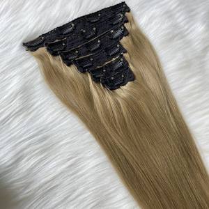 Meilleure qualité d'extensions de cheveux humains russes de donneur brut prix usine Ins Clip-In Remy cheveux couleurs droites naturelles - Product Image 3