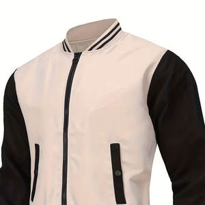 Chaqueta Universitaria para Hombre, Estilo Clásico Letterman, con Cierre y Dos Bolsillos Laterales, Ropa Universitaria, Chaqueta Casual de Calle - Product Image 6