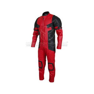 Combinaison de moto en cuir sur mesure avec genoux renforcés et combinaison de moto en cuir prête à l'emploi - Product Image 1