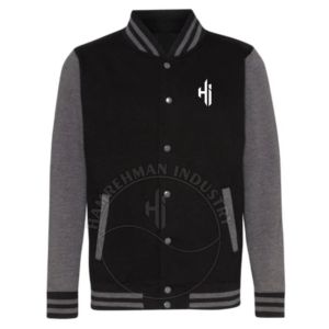 Blouson universitaire d'hiver pour homme de haute qualité OEM, personnalisé avec chenille gaufrée sur le devant, séchage rapide, respirant, écologique, en coton, vente en gros - Product Image 3