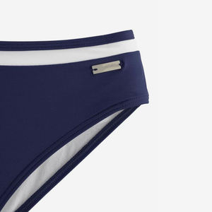 Conjunto de Bikini para Mujer con Logotipo Personalizado al por Mayor, Traje de Baño de Dos Piezas, Bikini Push-Up Azul Marino, Traje de Baño para Mujer, Proveedor OEM - Product Image 3