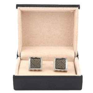 Boutons de manchette pour homme - Argent et Or - Product Image 4