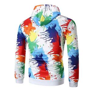 เสื้อมีฮู้ดแบบสวมหัวรุ่น500gsm สำหรับผู้ชายผ้าฝ้ายเทอร์รี่100% ไหล่ตกพิมพ์ลายถักทอแบบถัก - Product Image 2