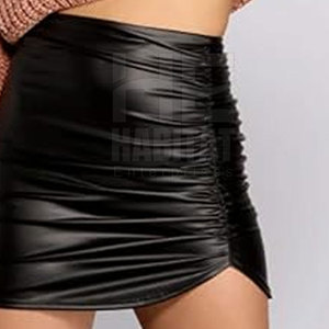 Venta en Línea de Minifaldas de Cuero Genuino Duraderas para Mujer, Material Ligero, Perfectas para Uso Casual y de Club - Product Image 5