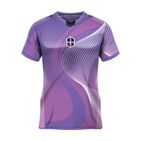 Maillot de football imprimé par sublimation 100 % polyester, durable, uniforme d'équipe personnalisé pour le jeu professionnel, réversible double face