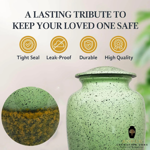 Urnas de cremación personalizadas de metal Premium Urnas de cremación conmemorativas de aluminio Premium Juegos completos grabables a prueba de fugas de recuerdo - Product Image 5