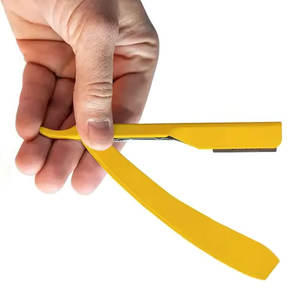 Maquinilla de afeitar profesional personalizada de alta calidad, cuchilla de afeitar de peluquero plegable de borde recto, cuerpo de acero inoxidable de seguridad para salón - Product Image 5