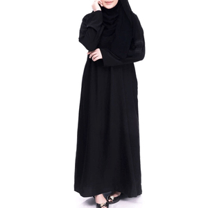 Abaya oversize musulmanes femmes abaya vêtements nouveautés à la mode femmes soie fait sur mesure teint en noir nouveau Design abaya femmes - Product Image 1