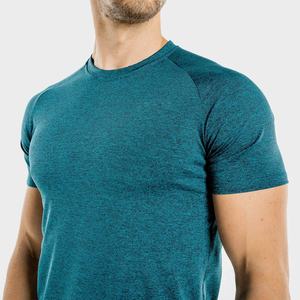 Vêtements de sport pour la salle de fitness, vêtements de sport, t-shirts en coton pour hommes, unis, sans motifs, à séchage rapide, respirants, à manches courtes, design personnalisé, Pakistan - Product Image 1