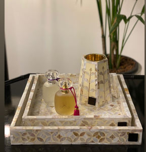 Vente FBA Brûleur Bakhoor Oud Nouvelle Collection Plateau Incrustation de Perles de Mère Belle Incrustation d'Os Style Religieux Arabe de Haute Qualité - Product Image 2