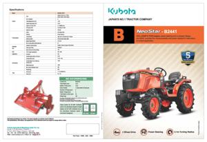 Tractor Agrícola de 4 Ruedas Motrices con Motor Doosan de 24 CV, Caja de Cambios y 1 Año de Garantía, 5600 kg - Product Image 6