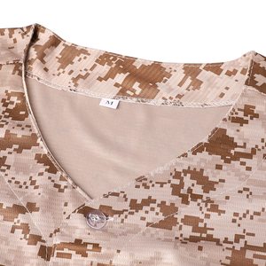 Maillot de baseball personnalisé pour homme, sublimation, respirant, séchage rapide, manches courtes, col boutonné, 100% polyester, en vente - Product Image 3