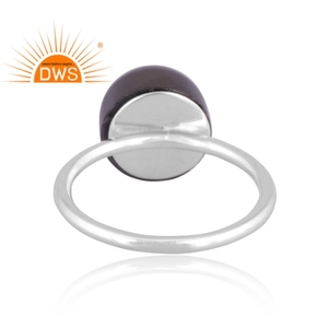 Meilleure vente bague empilable en argent sterling fin en hématite naturelle bijoux personnalisés pour les femmes cadeau pour elle - Product Image 5