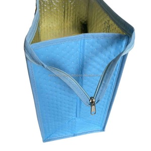 Sac isotherme personnalisé réutilisable en PP non tissé avec fermeture éclair et poignées Fourre-tout thermique pour le déjeuner Sacs à provisions pour la livraison de nourriture - Product Image 4