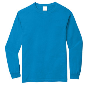 Col rond imprimé de qualité supérieure composé de coton de bonne qualité Flecce T-shirts à manches longues à bas prix - Product Image 4