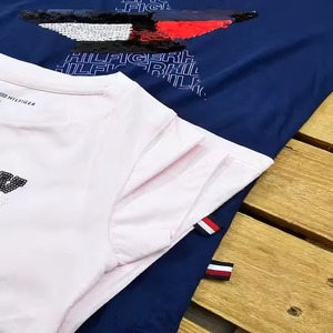 เสื้อยืดผู้ชายผ้าฝ้ายพิมพ์ลายแขนสั้นบังคลาเทศดีไซน์แบบผสม - Product Image 5