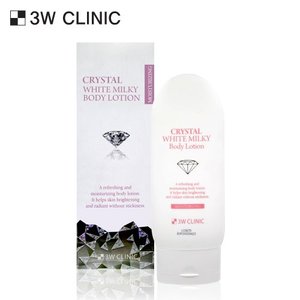 Loción Corporal 3W Clinic Crystal White Milky 150g, Vitamina C, Hidratante, Nutritiva y Blanqueadora con Leche, para Uso Diario 500ml - Product Image 1