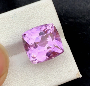 เบาะรูป kunzite ธรรมชาติอัญมณีหลวมเหลี่ยมเพชรพลอยสำหรับทำเครื่องประดับหินสีชมพูได้รับการรับรอง5มม. ถึง15มม. spodumene ไม่ผ่านการอบ - Product Image 2