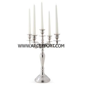 Candelabro de centro de mesa brillante chapado en oro antiguo para candelabros de decoración de boda de gran venta candelabro de 5 brazos para la mejor venta - Product Image 4