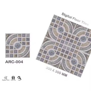 Marca Vistaar, punzón en relieve, resistente, diseño HD para exteriores, suelo de cerámica esmaltado, antideslizante, azulejos de pared de porcelana para estacionamiento, 300x300mm - Product Image 4